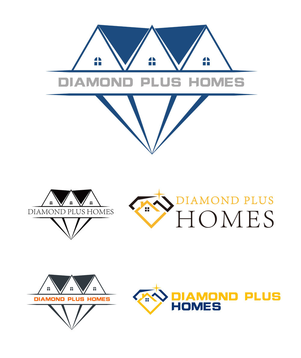 LOGO 设计案例 - DIAMOND PLUS HOMES