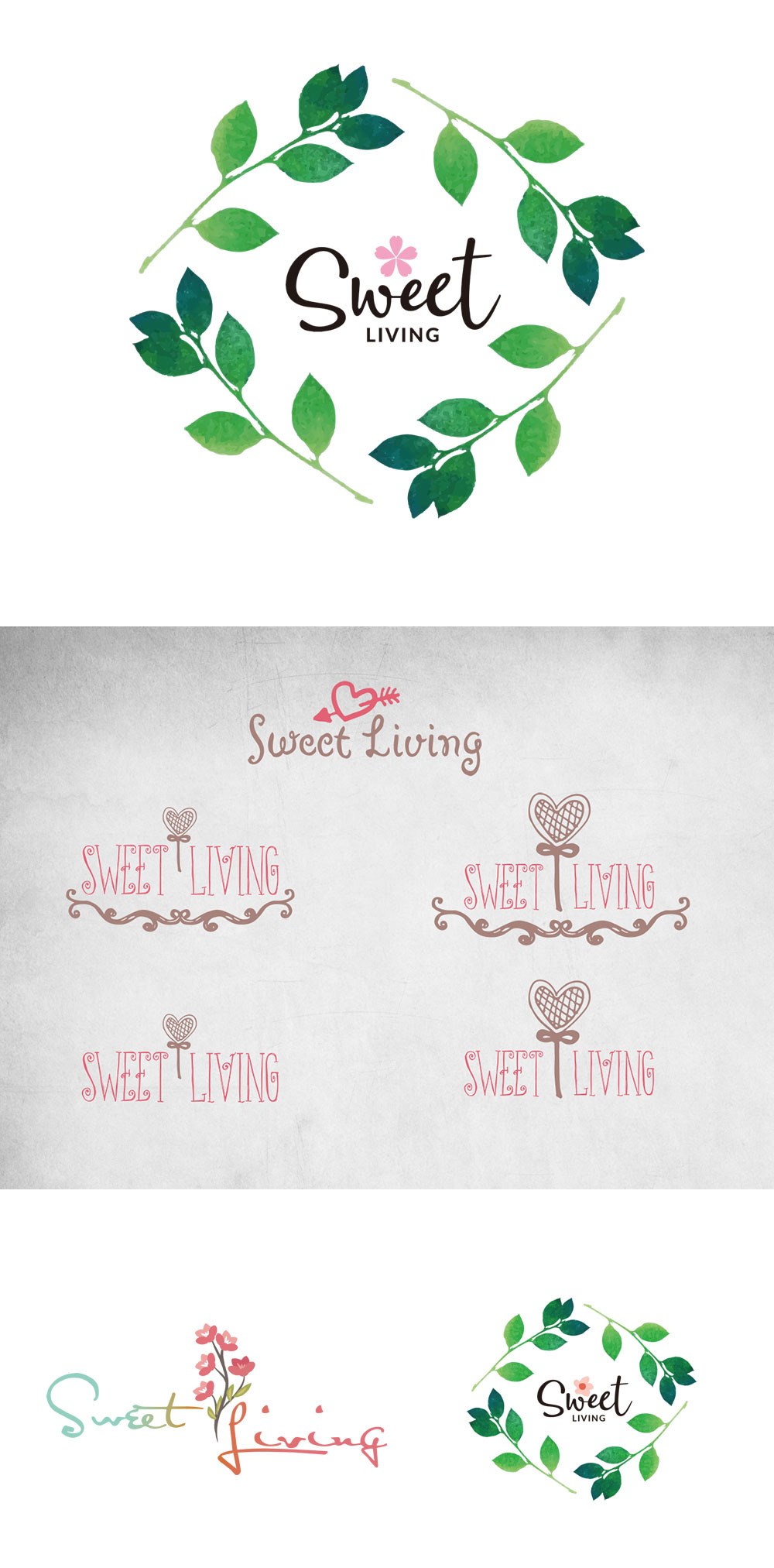 logo设计案例 - SWEET LIVING