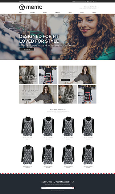 电子商务服装销售类网站 - Merric