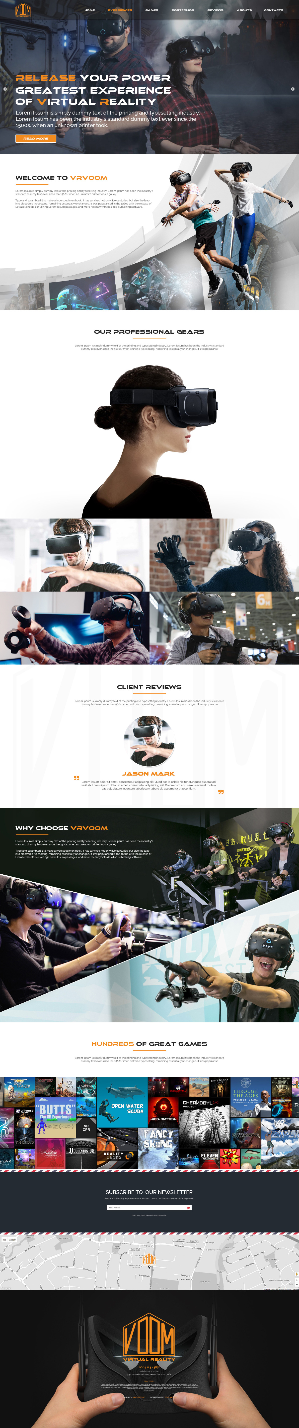 VR视觉游戏体验中心网站案例-VR-VOOM