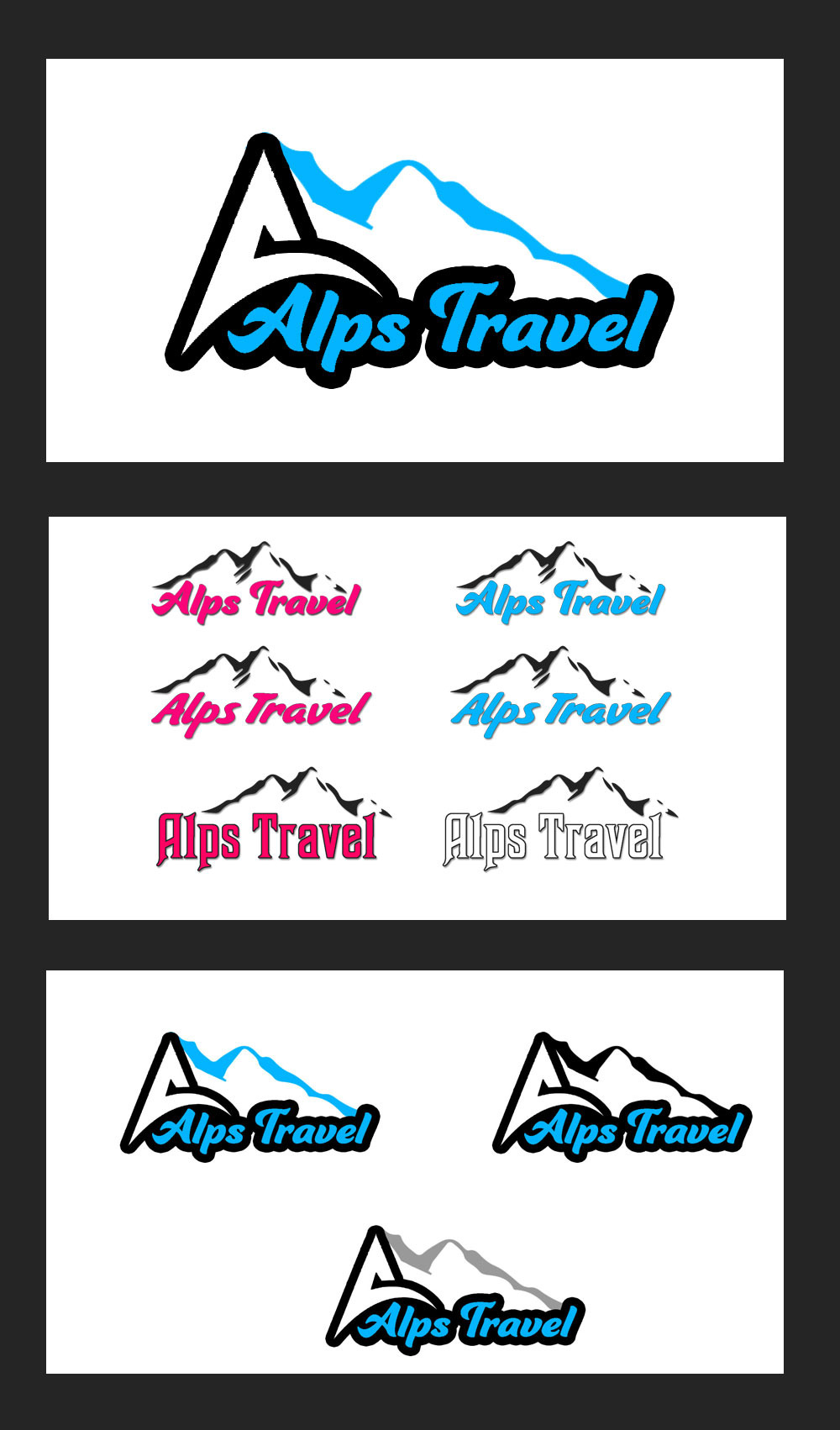 logo设计案例 - ALPS TRAVEL