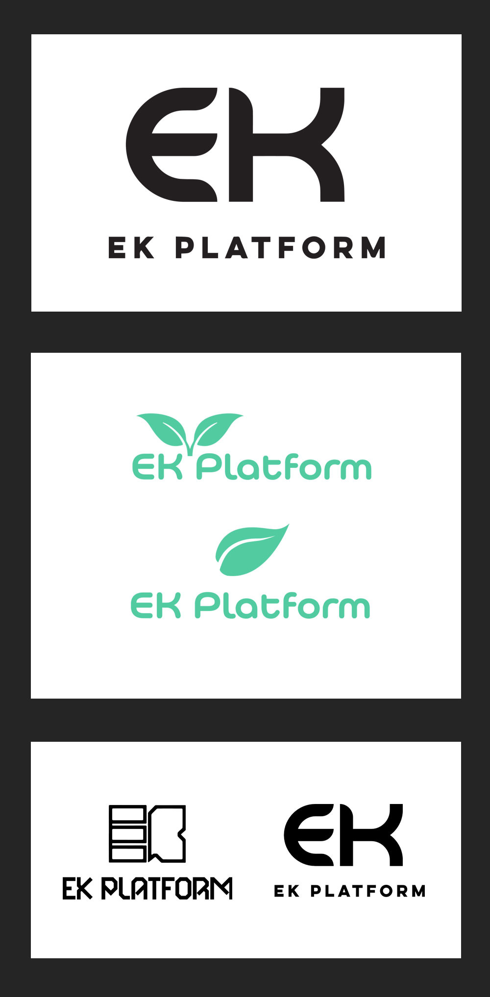 logo设计案例 - EK PLATFORM