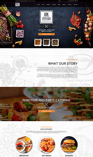 餐品预定和递送取餐管理类网站 - GCK