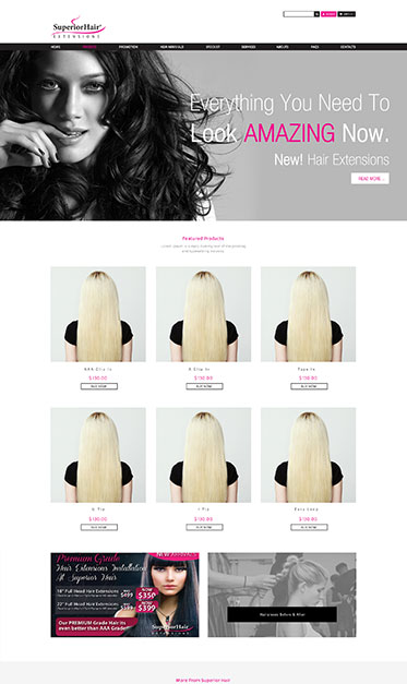 美容美发类购物网站 - Superior Hair
